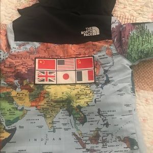 Supreme North Face collab map windbreak